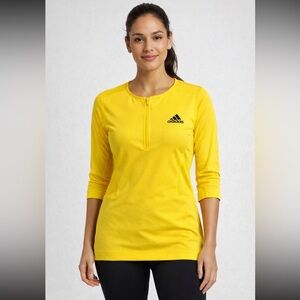 Adidas Stella McCartney Yellow Tennis Top Medium